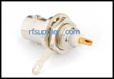 BNC female RF connector,Front Mount bulkhead Solder cup  