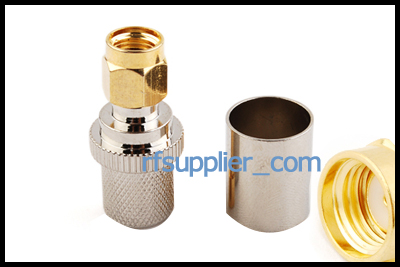 RP SMA Male(female pin) Crimp connector for LMR400  