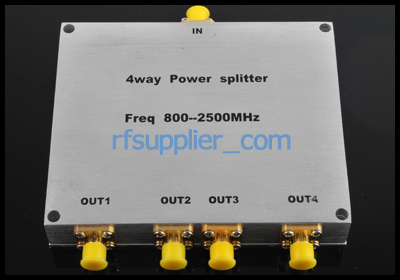 800 2500MHz 4 way Power Divider SMA female connector  