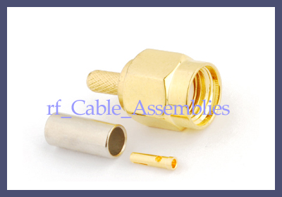 RP SMA Crimp Plug(female pin) connector for LMR100  