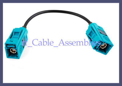 Fakra Z jack to jack pigtail cable for Neutral Coding  