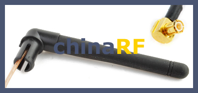 WIFI antenna 2.4 GHz 3 dBi with extended cable MCX male  